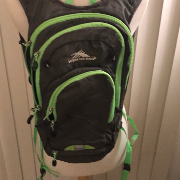 hiking backpack with water pouch